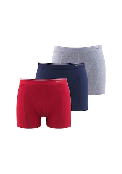 Blackspade 9673 Erkek Tender Cotton 3 Lü Gri-Kırmızı-Lacivert Box