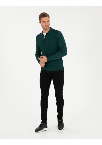 Pierre Cardin Erkek Yeşil Kazak /triko 50296453-vr054 Yeşil