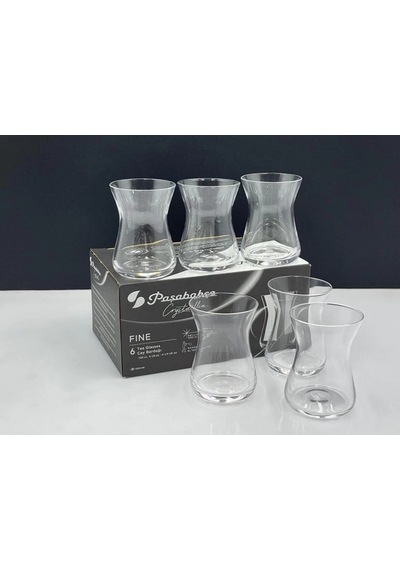 Paşabahçe 22715 El İmalatı Crystallin Fine Çay Bardağı 120 Cc 6'lı Şeffaf