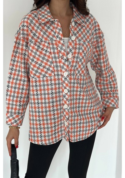Asprin Fashion Oduncu Gömlek Turuncu Turuncu