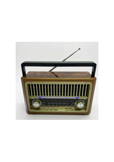 Kamptek Ktf-1655 Nostaljik Radyo - Bluetooth Hoparlör, El Fenerli, Şarjlı Ahşap Görünümlü Retro Müzik Kutusu