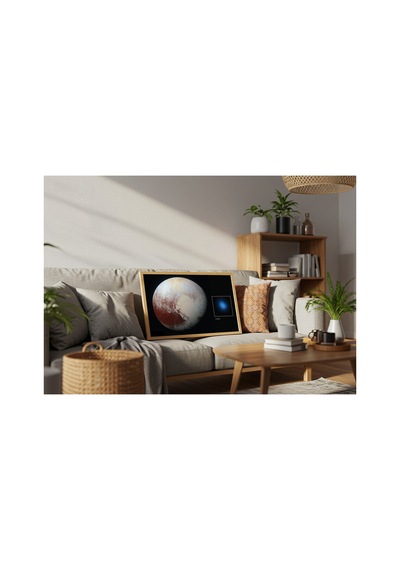 Nasa Plütondan Gelen X Işınları Çerçevesiz Poster 21x30 Cm A4 Uzay Astronomi Galaksi Duvar Dekoru