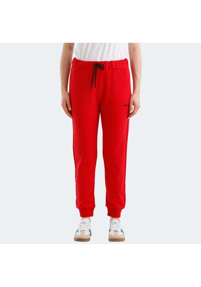 Slazenger VETERAN Kadın Cepli Kırmızı Eşofman Altı