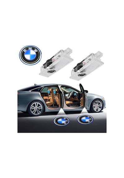 Bmw E60 E61 Araca Özel  Delmesiz Led Kapı Altı Işık Logo