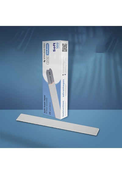 Staleks Manikür Pap-mam Yumuşak Taban Giydirmeli Yedek Zımpara Soft 100 Grit 25li Dfce-20-100-25w