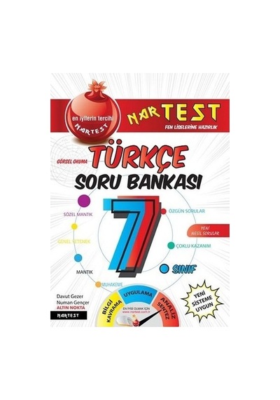 7. Sınıf Süper Zeka Türkçe Soru Bankası (Mavi Seri İle Aynı Kita