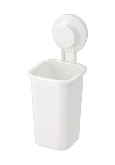 Ikea Tısken Vantuzlu Diş Fırçası Tutacağı, Beyaz Açık Bej