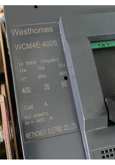 Westhomes 400A 8Kv Kaçak Akım Korumalı Şalter Wcm4E-400S