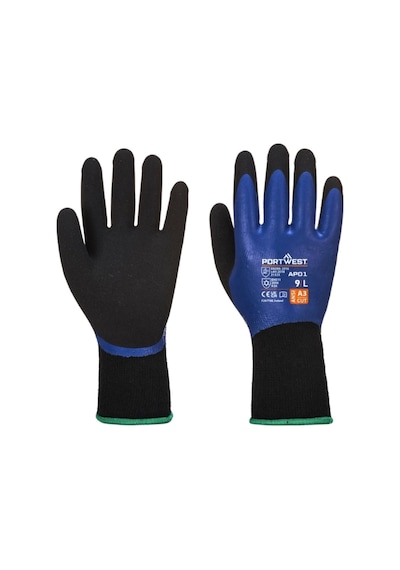 Ap01 - Thermo Pro Soğuk Eldiveni Mavi/siyah