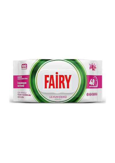 Fairy Yüzey Temizlik Havlusu 100 Lü 4 Lü Karma Paket Beyaz
