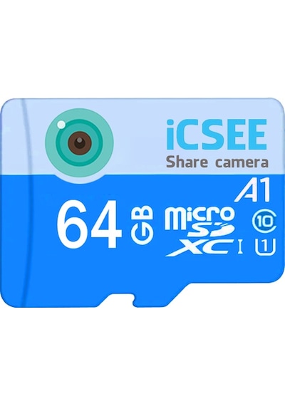 64 Gb İcsee Micro Sd Kart Güvenlik Kameraları İçin Hafıza Kartı