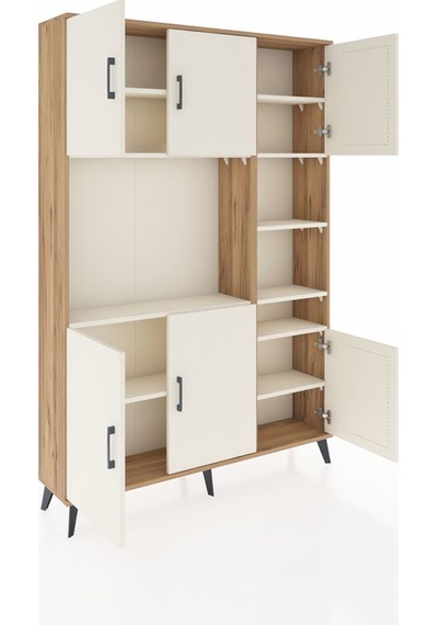 Arges Dolap 10 Raflı 6 Kapaklı 132x30x195 Çam-aytaşı/aytaşı Çam Arges Dolap 10 Raflı 6 Kapaklı 132x30x195 Çam-aytaşı/aytaşı Çam