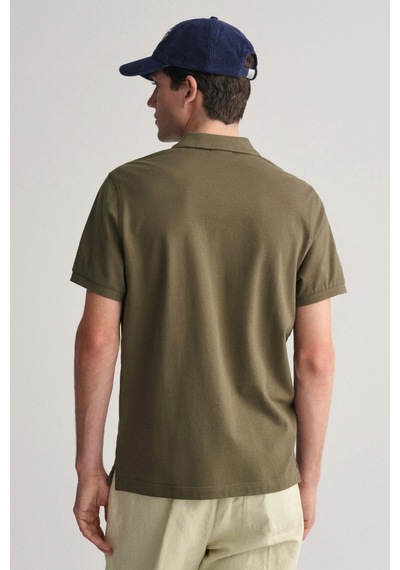 Gant Polo Yaka Erkek T-shirt Haki