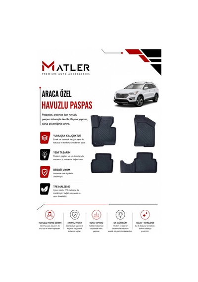 Hyundai İx-35 2013 Model 4d Ekstra Havuzlu Paspas