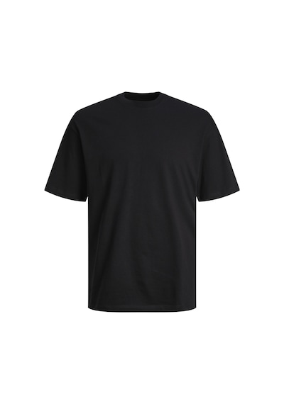 Jack & Jones Büyük Beden Düz Bisiklet Yaka Tişört - Bradley - 12250623 Black Siyah