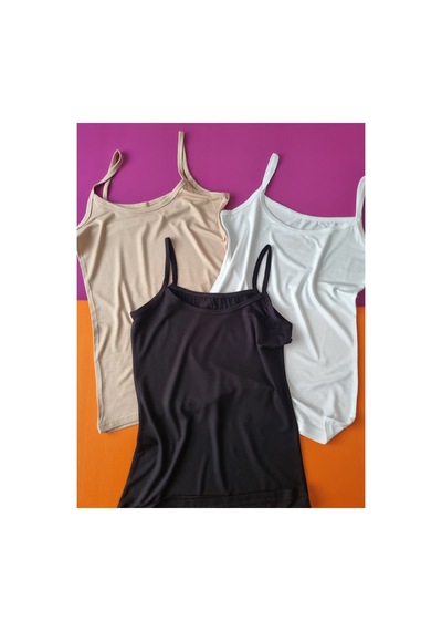 Demirsa Boutique İnce İp Askılı Bambu Kumaş 3'lü Siyah, Ten Ve Beyaz Renk Kadın Atlet Beyaz-siyah-ten Demirsa Boutique İnce İp Askılı Bambu Kumaş 3'lü Siyah, Ten Ve Beyaz Renk Kadın Atlet Beyaz-siyah-ten
