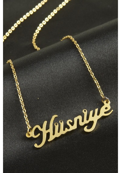 Ilkeshop Hüsniye İsimli Kolye -sarı altın