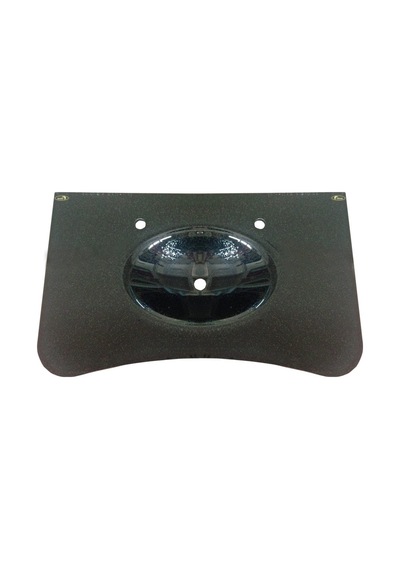 Kuaför Cam Lavabo 15 MM 100 x 56 CM Simli Siyah Ko20