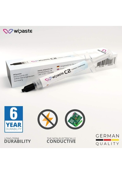 Lexroo C2 4gr 6 W/m-k Yüksek Performanslı Alman Termal Macun Standart