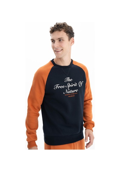AR-MA Arma Erkek Regular Fit Baskı Yazılı Bisiklet Yaka Sweatshirt 001