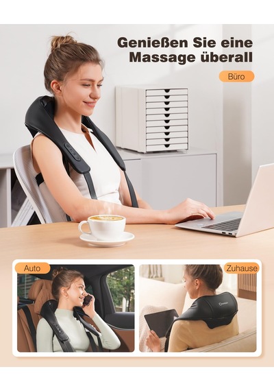Knqze Shiatsu Masaj Aleti 4d, 2026 Isı İle Kablosuz Boyun Masajı Diğer