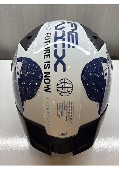 Axxıs Kask Ff132 Fenıx Cyberpunk A7 Parlak Çok Renkli