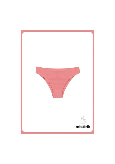 Taranto Model Fitilli Pamuklu Slip Esnek Komforlu Hava Alan Külot Pastel Pembe Renk Pastel Pembe