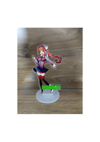 Owl Bag Doki Doki Literatüre Club Monika Karakteri Desenli Tasarım Acrlyic Pleksi Figür 10 Cm