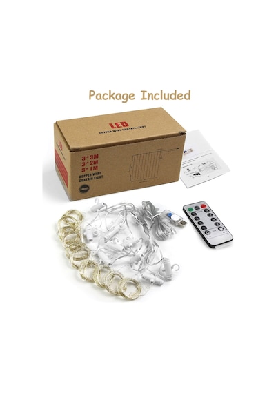 3*3 Gün Işığı  Perde Led