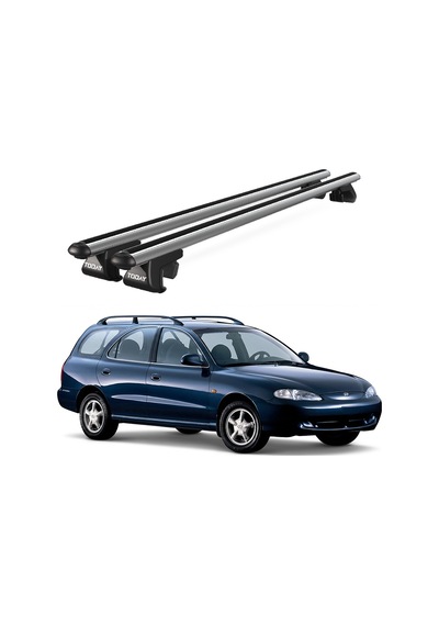Venüs Hyundai Elantra 1996-1999 Uyumlu Gri Ara Atkı Port Bagaj Tavan Barı