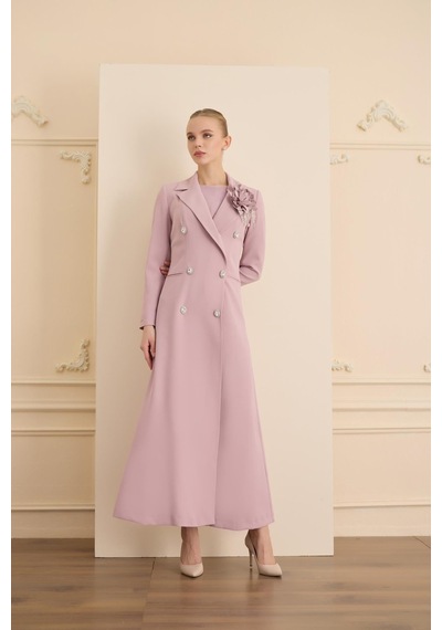 Senna Rose Stone Dress Pudra Pudra