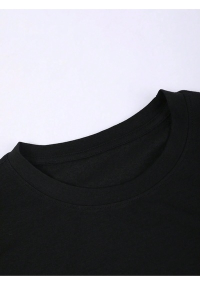 Startmore Adrift Unisex Oversize Kalıp Sloganlı Ve İskelet Baskılı Harajuku Style Siyah