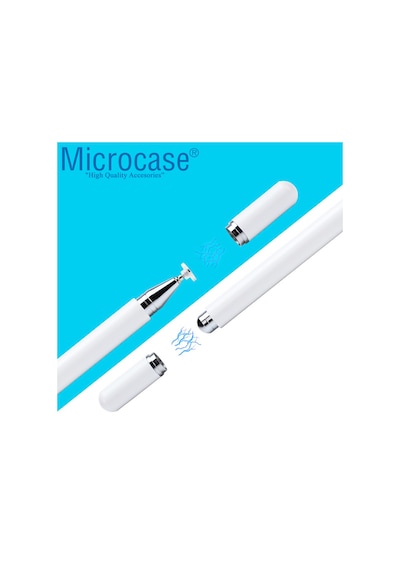 Telefon Tablet Disk Uçlu Stylus Pen Dokunmatik Kalem AL3461 Beyaz