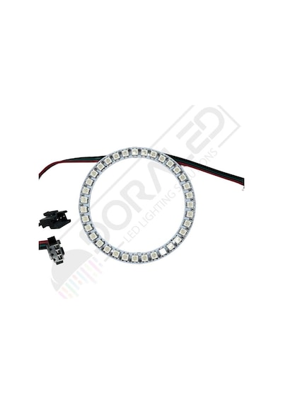 Doraled WS2812B ARGB Magic Matrix Ekran 5V Dijital Yuvarlak Pixel 35 Led Halka 96 x 77 MM