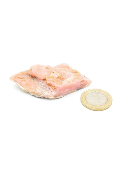 Hakiki Doğal Pembe Opal Taşı Kaya Parçası 24 Gram 1 Adet