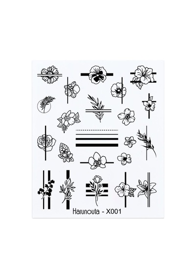 Su Transferli Nail Art Sticker X001 49831-1