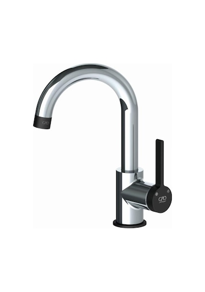 Gpd Gildo Mtl165-K-S Tek Gövde Lavabo Bataryası Krom - Siyah