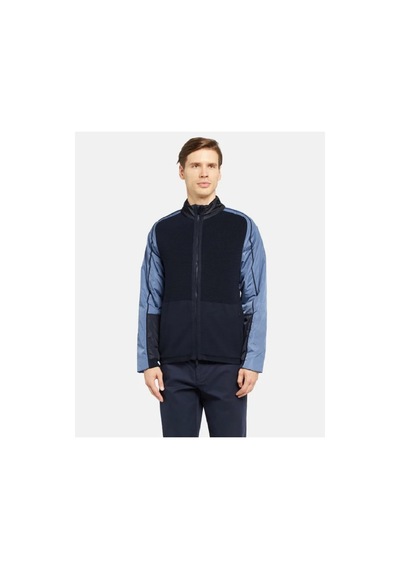 Boss Panoramica Hybrid Knit Jacket Erkek Ceket Mavi Mavi