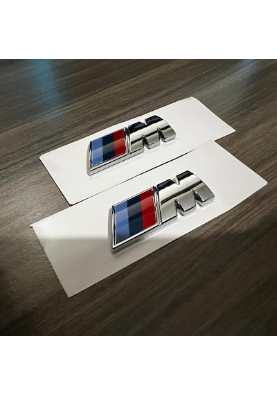 Çamurluk Bmw M Amblem Logo, Krom Metal, 1. Sınıf