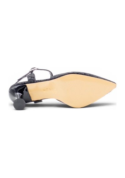 Hbz 0615 Simli Kadın Stiletto siyah