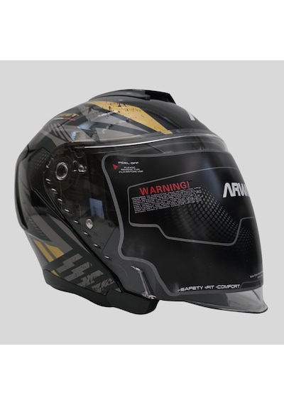 Arwic Street Model Yarım Motosiklet Kaskı Ar836 Sarı