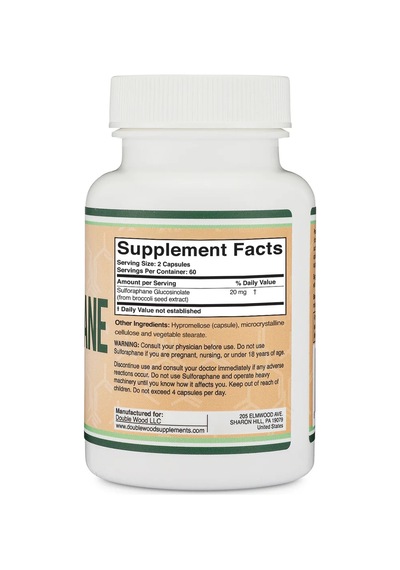 Sulforophane Broccoli Seed Extract 20 Mg 120 Capsules