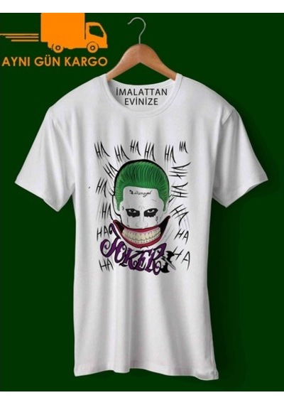 Joker Ha Ha Ha Baskılı Tişört Tshirt Ücretsiz Kargo
