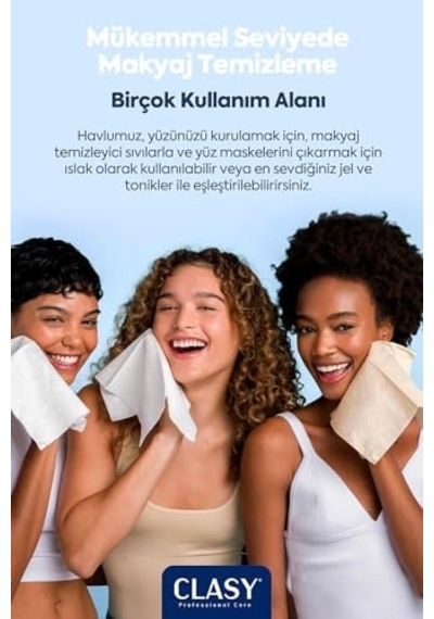 Clean Towels Xl 50 Li Tek Kullanımlık Yüz Havlusu Ultra Yumuşak, Hijyenik Cilt Bakım Ve Makyaj Temizleme Bezi Hassas Ciltler İçin Dayanıklı Ve Seyahat Dostu Bezler