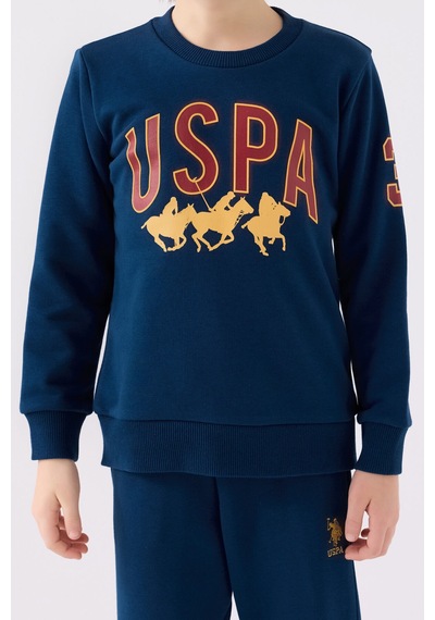 U.S. Polo Assn. Erkek Çocuk Lacivert Eşofman Takımı Us1908-c-v1 Lacivert
