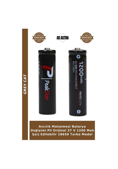 Avcılık Malzemesi Batarya Değişimi Pil Orijinal 37 V 1200 Mah Şarj Edilebilir 18650 Turbo Model