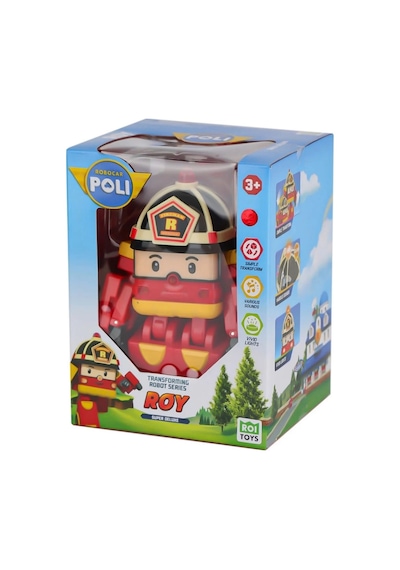 Sesli Ve Işıklı Robocar Poli Büyük Transforming Robot Roy
