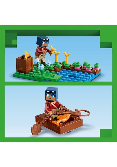 LEGO® Minecraft Kurbağa Evi 21256 8+ Yaratıcı Oyuncak Yapım Seti - 400 Parça