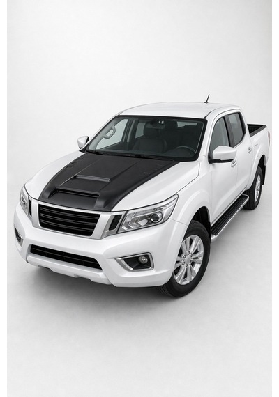 Nissan Navara 2015 Ve Sonrası Uyumlu Ön Kaput Scoop 1 Parça Abs Mat Siyah