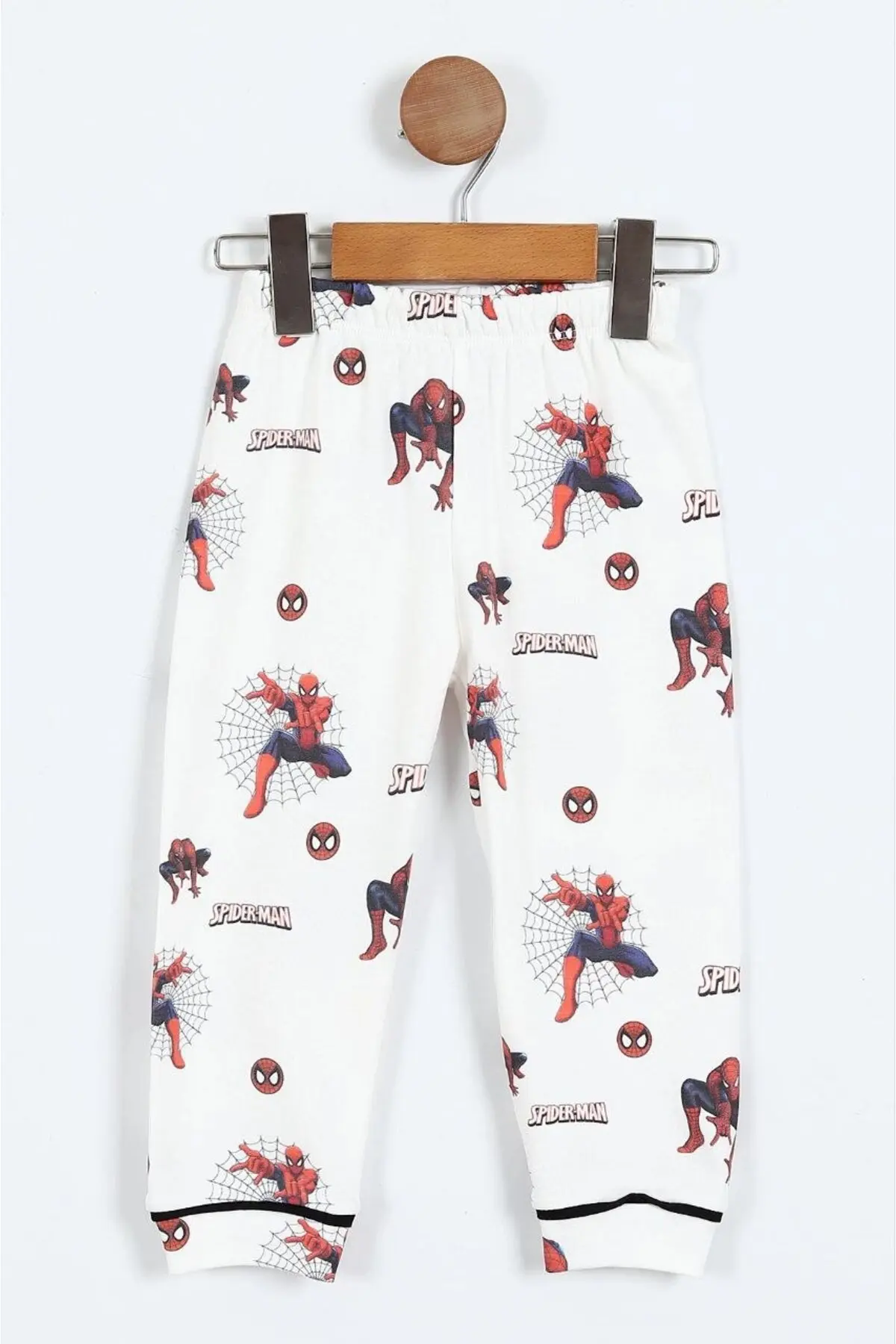 Dolaş Kids Örümcek Adam Lisanslı Çocuk Pijama Takımı Beyaz